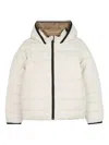 Bosswear Reversible Padded Hooded Jacket In White