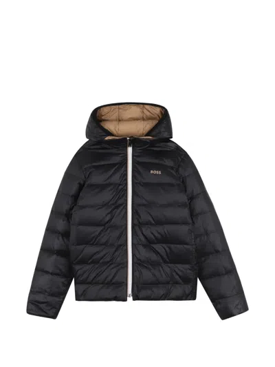 Bosswear Kids' Reversible Padded Jacket In Black