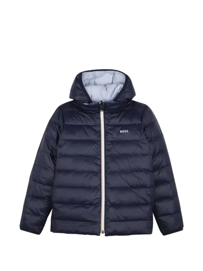 Bosswear Kids' Reversible Padded Jacket In Blue