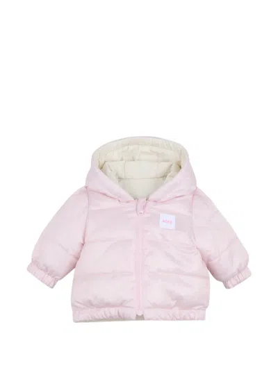 Bosswear Babies' Reversible Padded Jacket In Pink