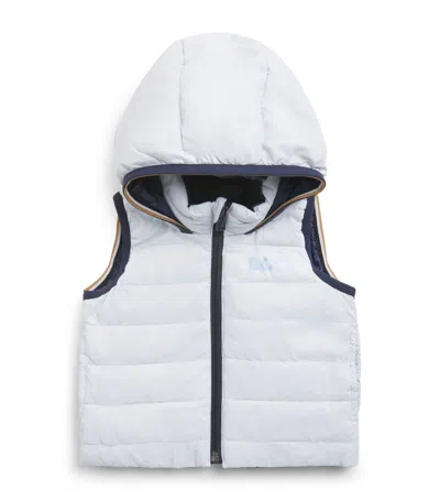 Bosswear Kids' Reversible Puffer Gilet In White