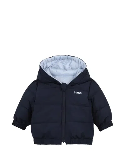 Bosswear Babies' Reversible Quilted Jacket In Blue