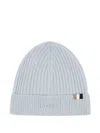 Bosswear Ribbed Beanie In Blue