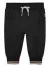 Bosswear Ribbed-cuff Drawstring Trousers In Black