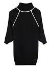 Bosswear Ribbed High-neck Dress In Black