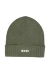 Bosswear Ribbed Knit Beanie In Green
