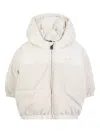 Bosswear Ribbed Puffer Jacket In White