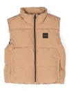 Bosswear Rubberised-logo Gilet In Neutrals