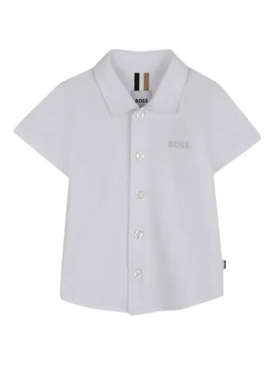 Bosswear Babies' Short-sleeve Shirt In White