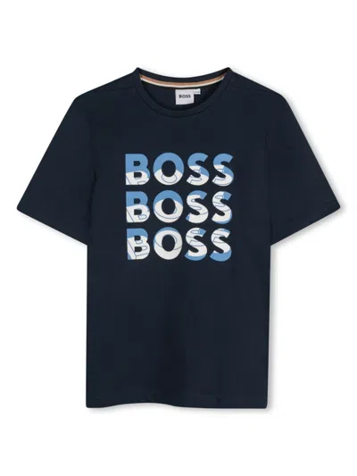 Bosswear Kids' Short-sleeve T-shirt In Blue