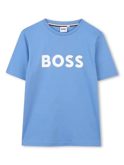 Bosswear Kids' Short-sleeve T-shirt In Blue