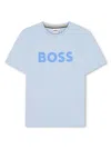 Bosswear Kids' Short-sleeve T-shirt In Light Blue