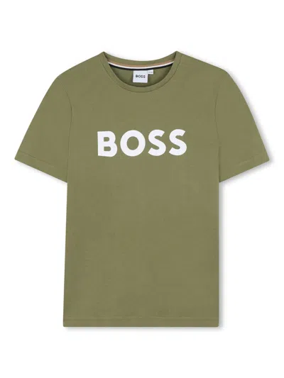 Bosswear Kids' Klassisches T-shirt In Grün