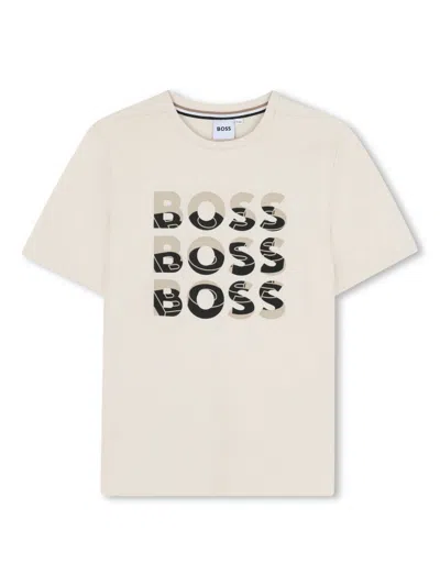 Bosswear Kids' Short-sleeve T-shirt In Neutrals