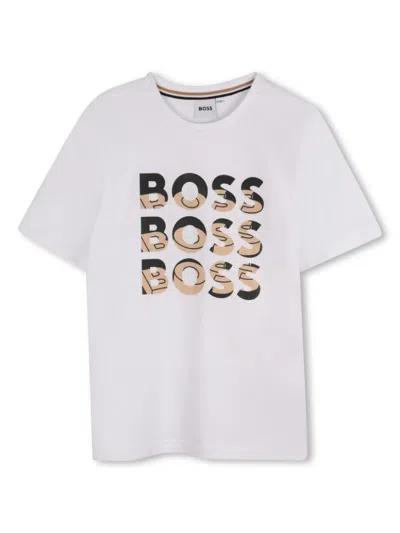 Bosswear Kids' Short-sleeve T-shirt In White