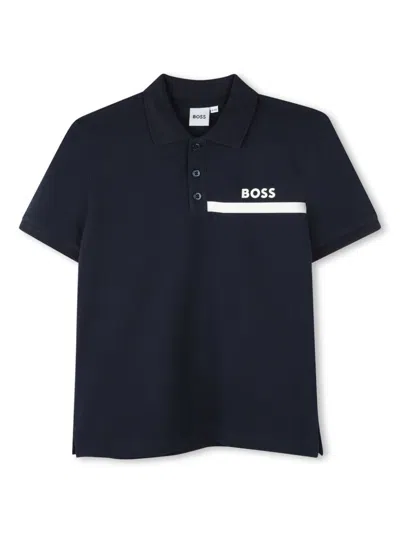 Bosswear Kids' Short-sleeved Polo Shirt In Blue