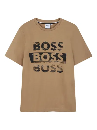 Bosswear Kids' Short-sleeved T-shirt In Brown