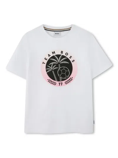 Bosswear Kids' Short-sleeved T-shirt In White