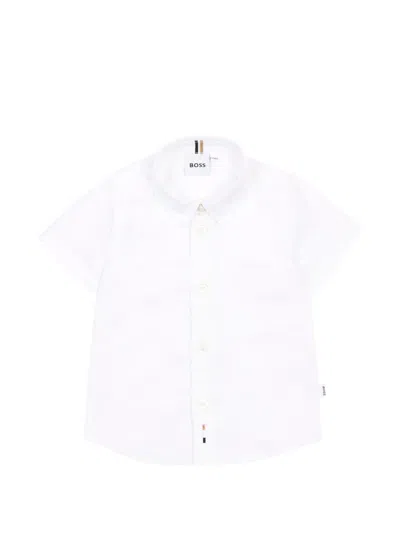 Bosswear Babies' Short-sleeves Shirt In White