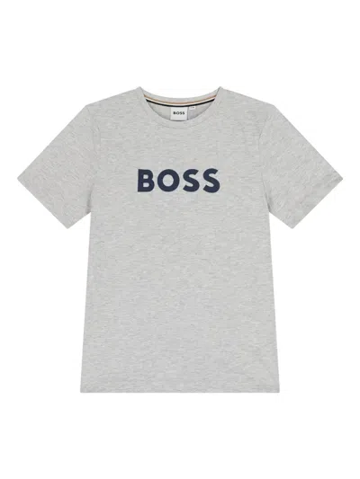 Bosswear Kids' Short Sleeves T-shirt In Gray