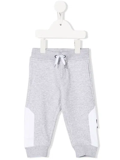 Bosswear Babies' Side Logo-print Detail Track Pants In Grey