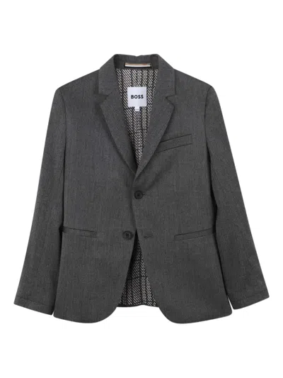 Bosswear Single-breasted Blazer In Gray