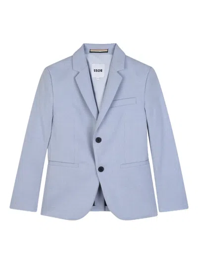 Bosswear Kids' Single-breasted Blazer In Blue