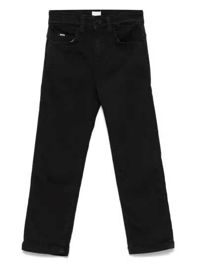 Bosswear Kids' Skinny Jeans In 黑色