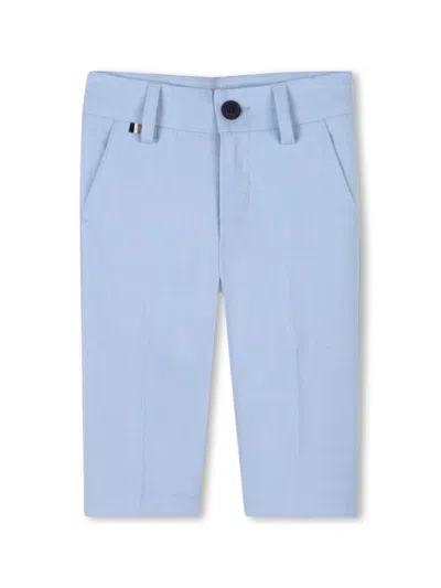 Bosswear Babies' Slim-cut Chino Trousers In Blue