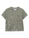 Bosswear T-shirt Mit Farbklecks-print In Green