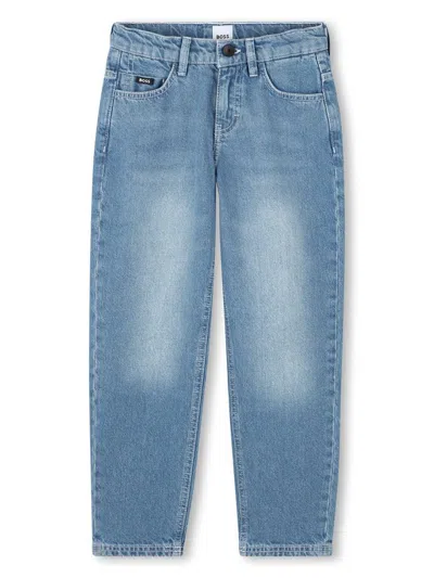 Bosswear Kids' Straight-leg Jeans In Blue