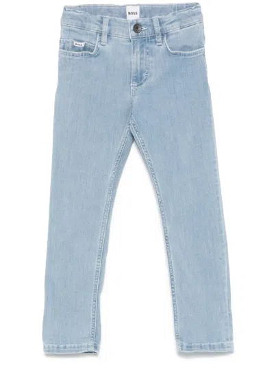 Bosswear Kids' Straight-leg Jeans In Blue