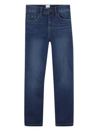 Bosswear Kids' Straight-leg Jeans In Blue