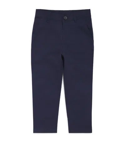 Bosswear Kids' Stretch-cotton Chinos In Blue