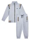 Bosswear Stripe-trimmed Tracksuit In Grey