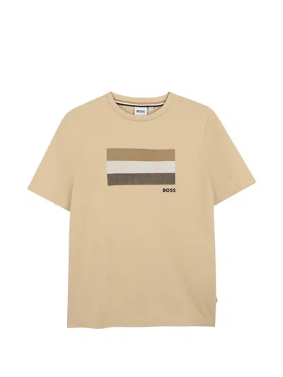 Bosswear Kids' Striped Crew-neck T-shirt In Multi