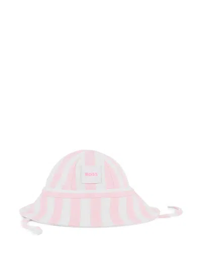 Bosswear Babies' Striped Hat In Purple