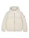 Bosswear Striped Padded Jacket In White