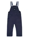 Bosswear Striped-strap Cotton Jumpsuit In Blue