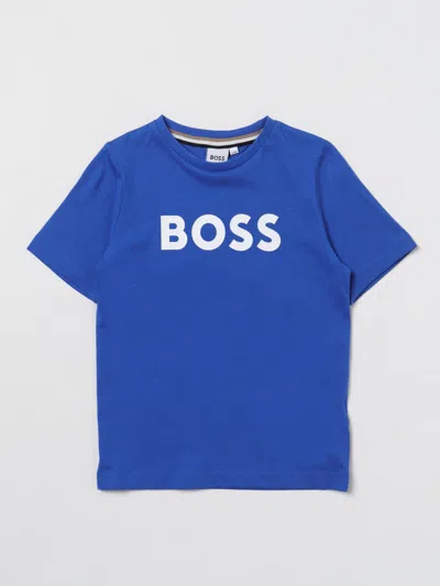 Bosswear T-shirt Boss Kidswear Kids Color Blue
