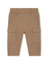 Bosswear Tapered Jersey Cargo Trousers In Brown