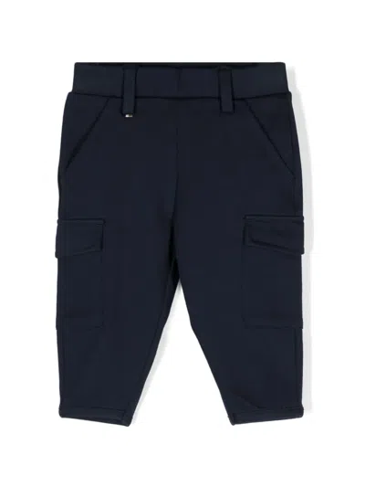 Bosswear Babies' Tapered-leg Cargo Trousers In Blue