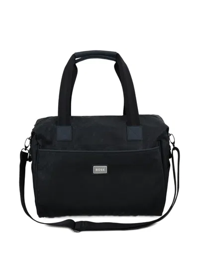 Bosswear Textured Changing Bag In Blue