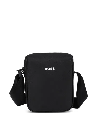 Bosswear Kids' Textured Crossbody Bag In Black