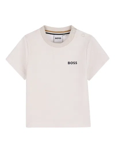 Bosswear Babies' Textured T-shirt In Neutral