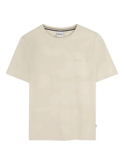 Bosswear Kids' Tonal Camouflage-pattern T-shirt In Neutral