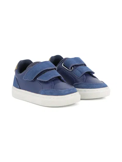 Bosswear Babies' Touch-strap Panelled Sneakers In Blue