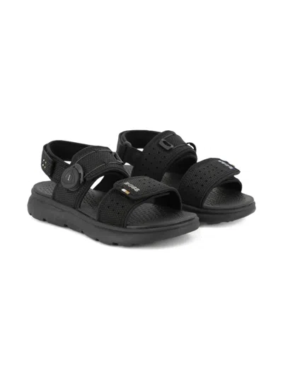 Bosswear Kids' Touch-strap Sandals In Black