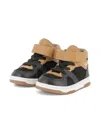 Bosswear Touch-strap Sneakers In Brown