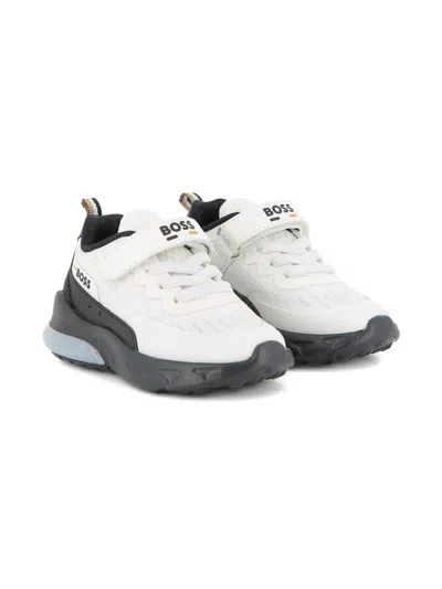 Bosswear Babies' Touch-strap Sneakers In White